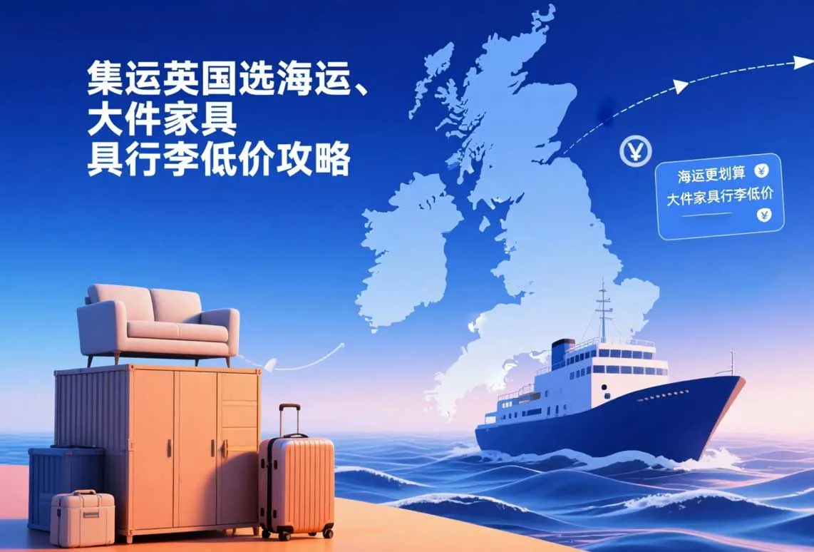 集运到英国选择海运更划算？大件家具行李的低价寄送攻略