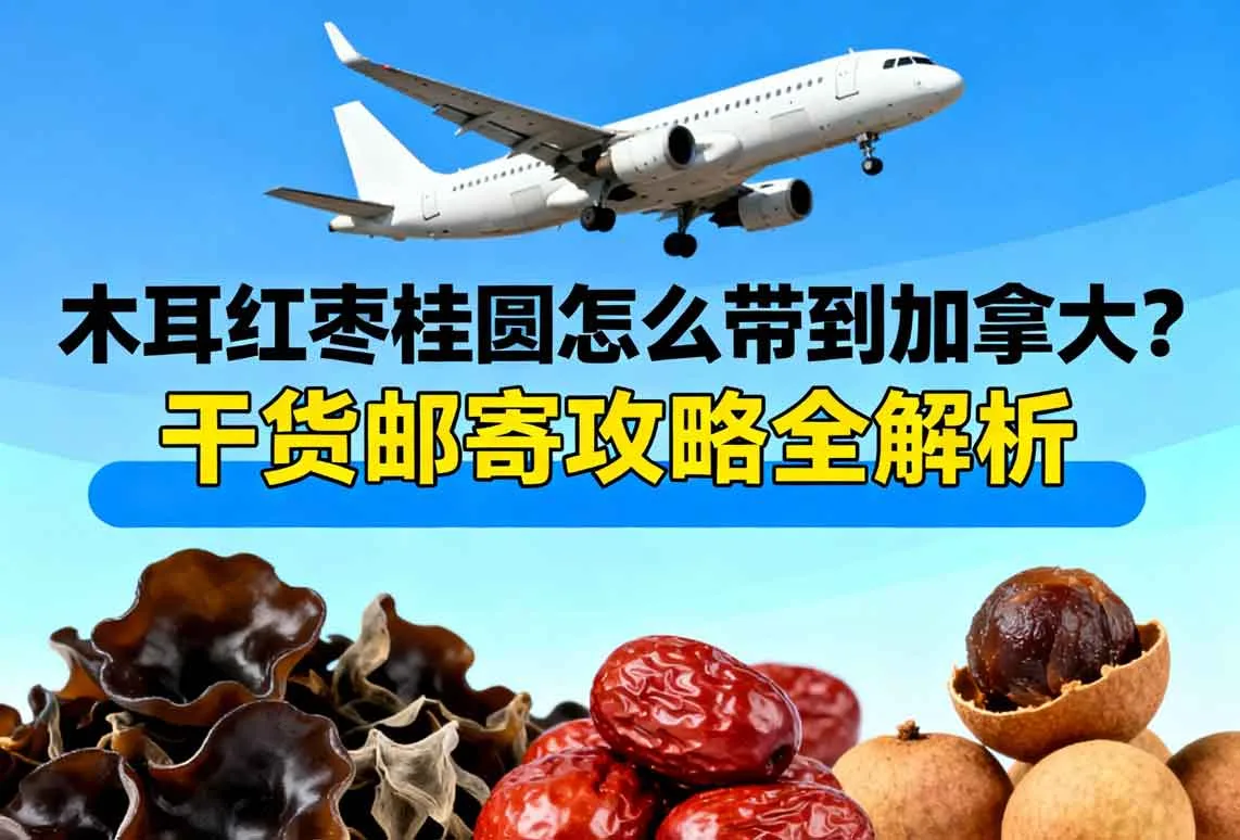 木耳红枣桂圆怎么带到加拿大？干货邮寄攻略全解析