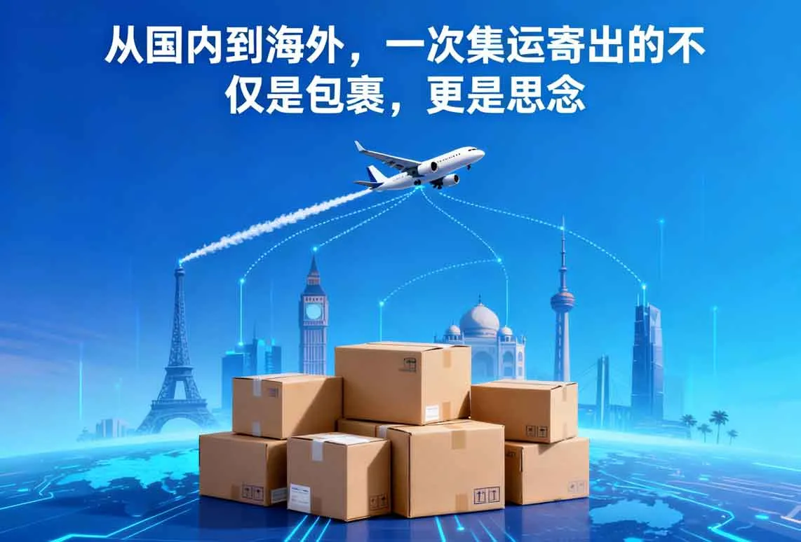 从国内到海外，一次集运寄出的不仅是包裹，更是思念