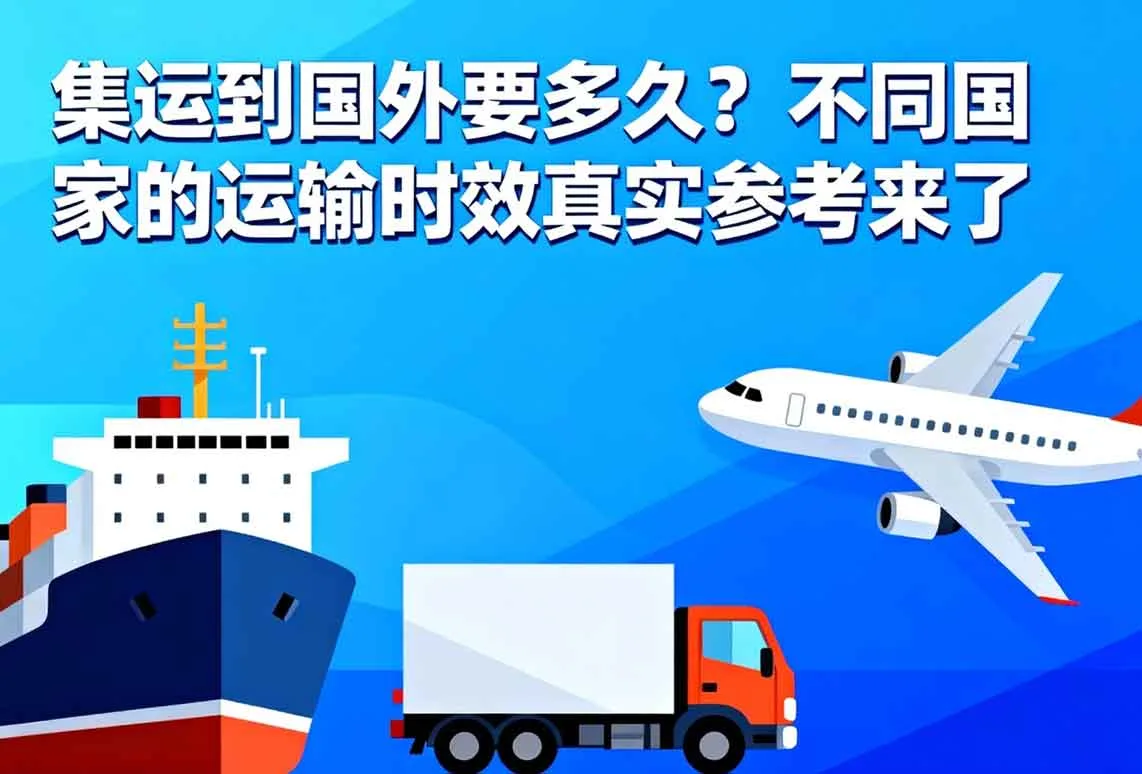 集运到国外要多久？不同国家的运输时效真实参考来了