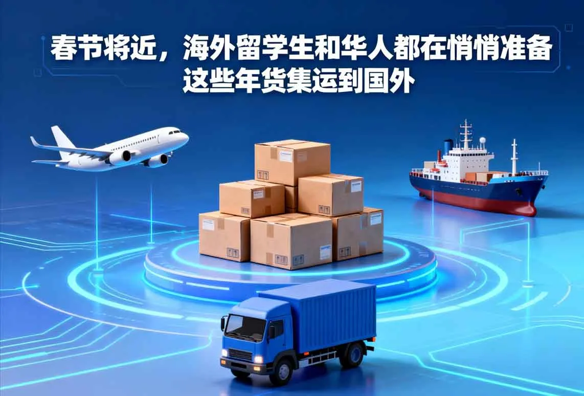 春节将近，海外留学生和华人都在悄悄准备这些年货集运到国外