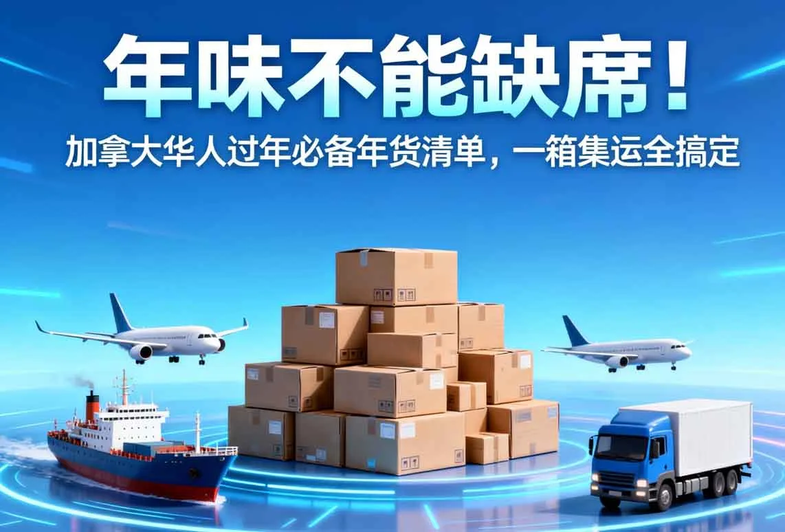 年味不能缺席！加拿大华人过年必备年货清单，一箱集运全搞定