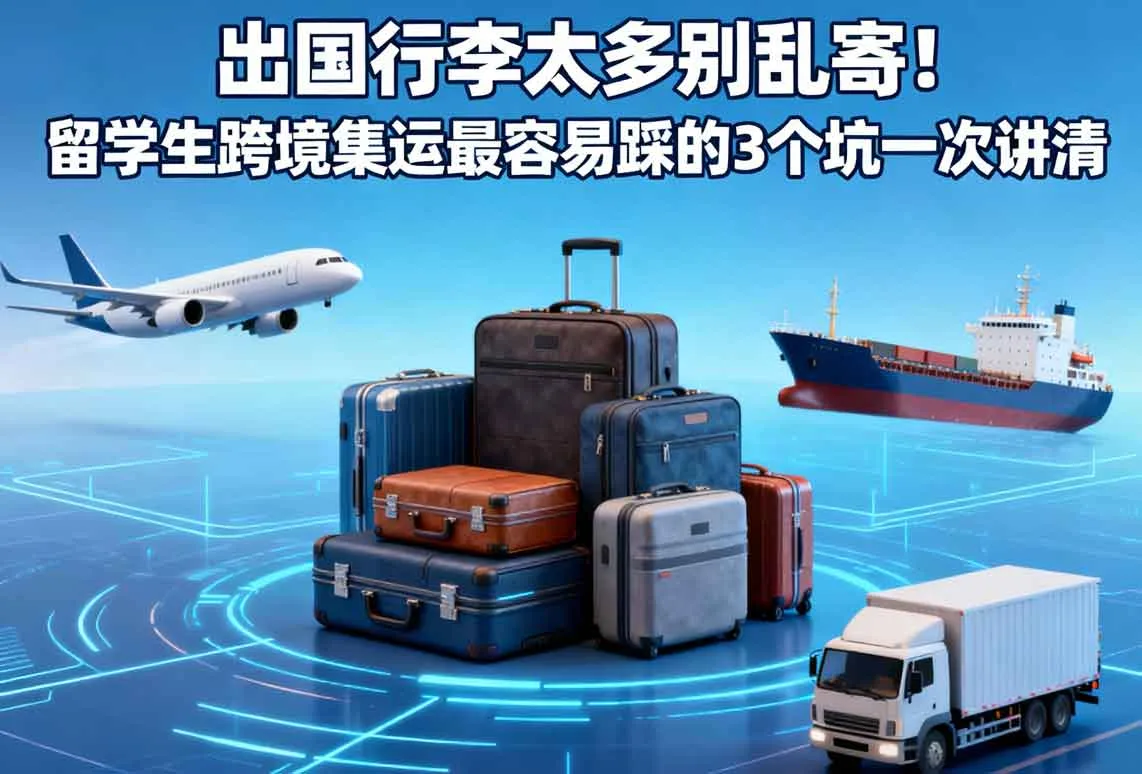 出国行李太多别乱寄!留学生跨境集运最容易踩的3个坑一次讲清
