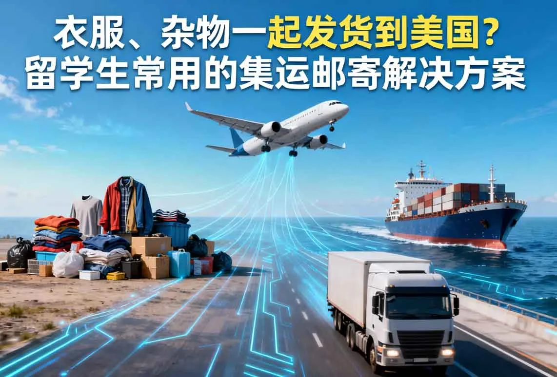 衣服、杂物一起发货到美国？留学生常用的集运邮寄解决方案