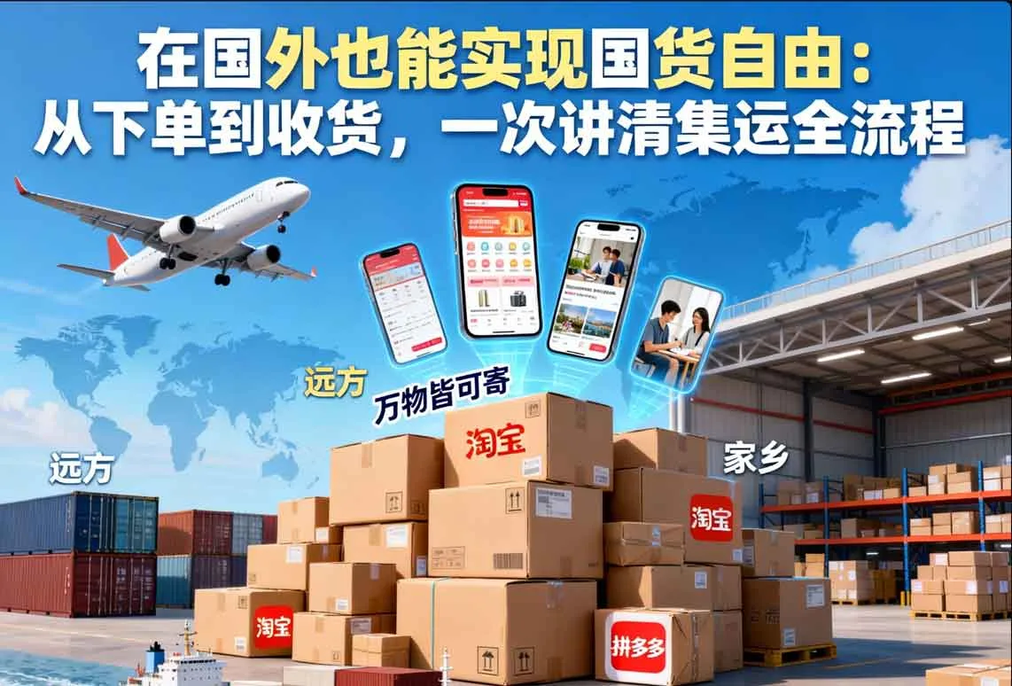 在国外也能实现国货自由：从下单到收货，一次讲清集运全流程