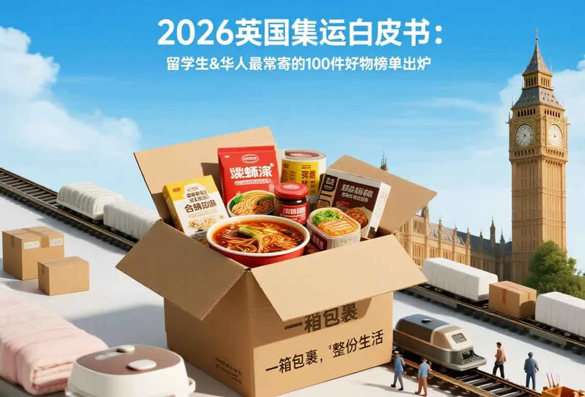 2026英国集运白皮书：留学生&华人最常寄的100件好物榜单出炉