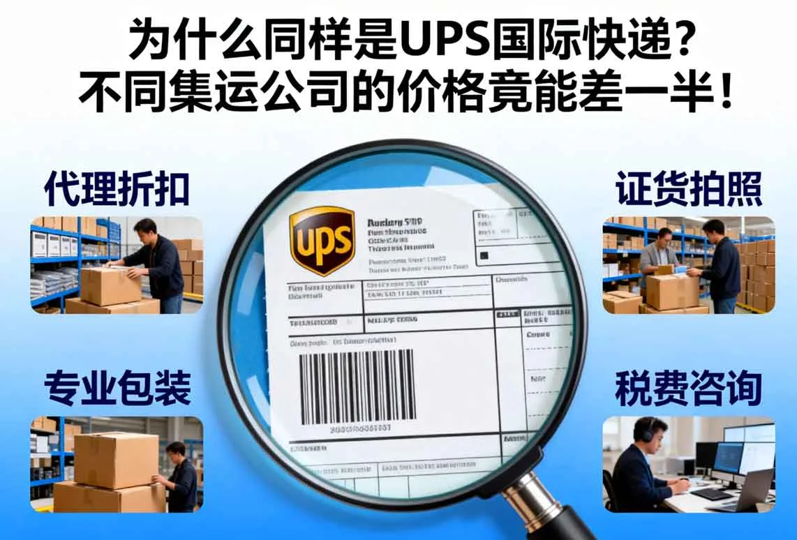 为什么同样是 UPS 国际快递？不同集运公司的价格竟能差一半！