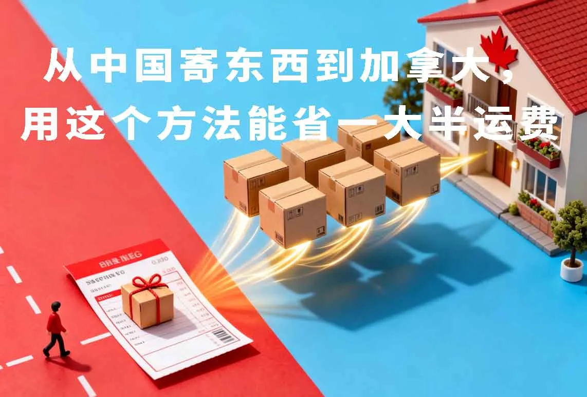 从中国寄东西到加拿大，用这个方法能省一大半运费