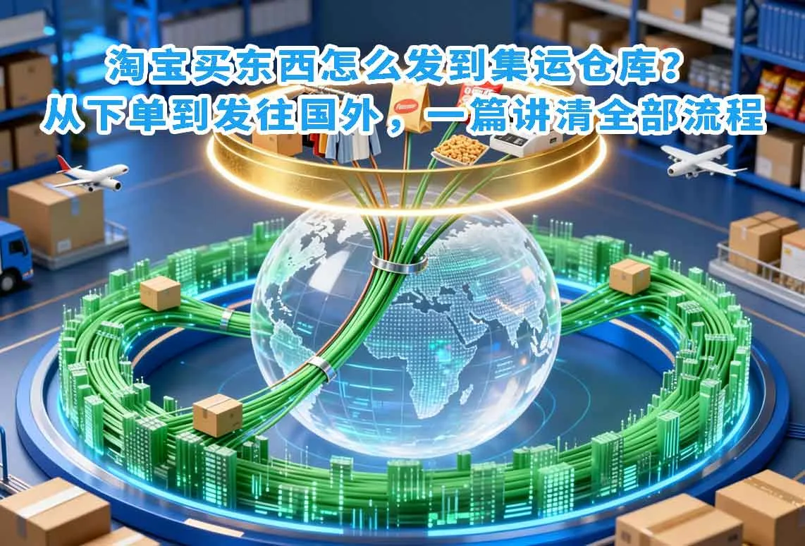 淘宝买东西怎么发到集运仓库？从下单到发往国外，一篇讲清全部流程