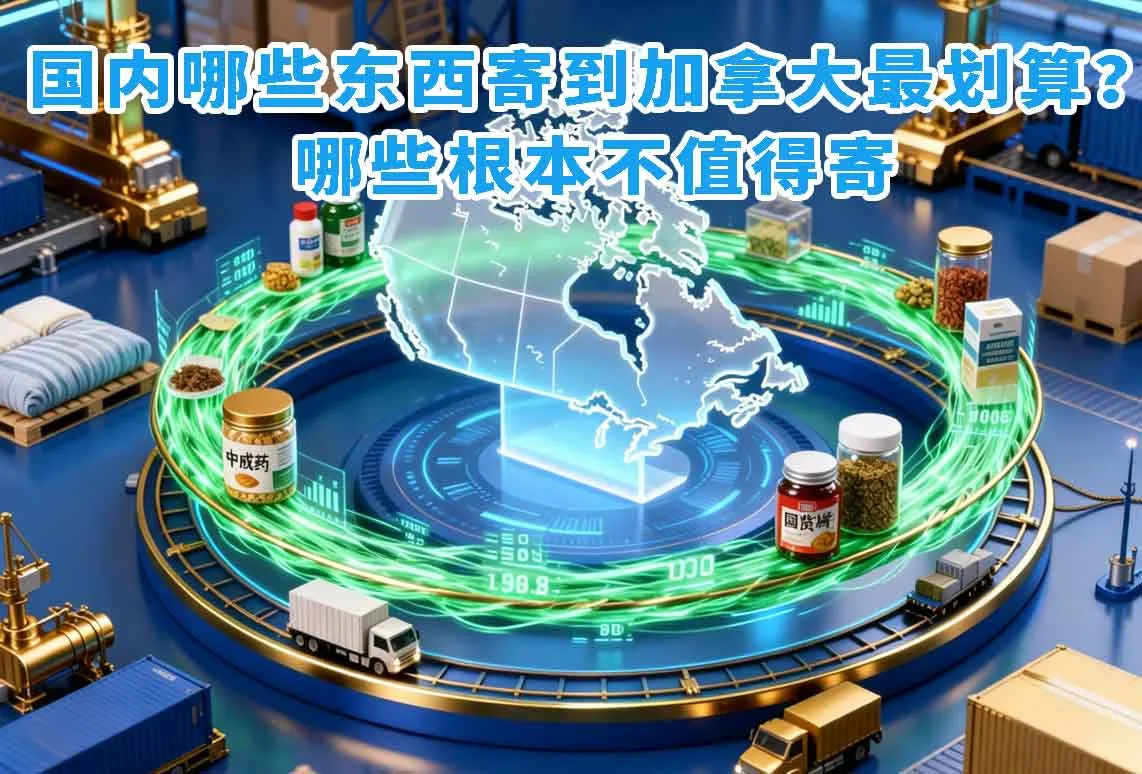 国内哪些东西寄到加拿大最划算？哪些根本不值得寄