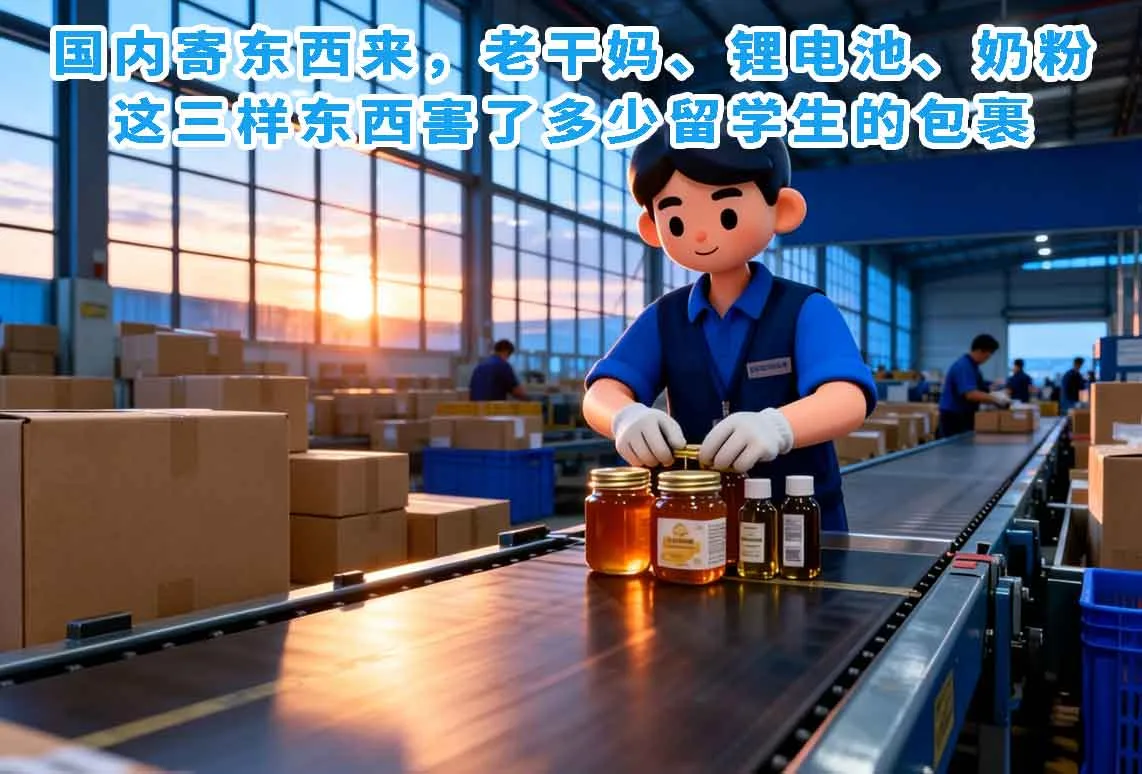 国内寄东西来，老干妈、锂电池、奶粉——这三样东西害了多少留学生的包裹