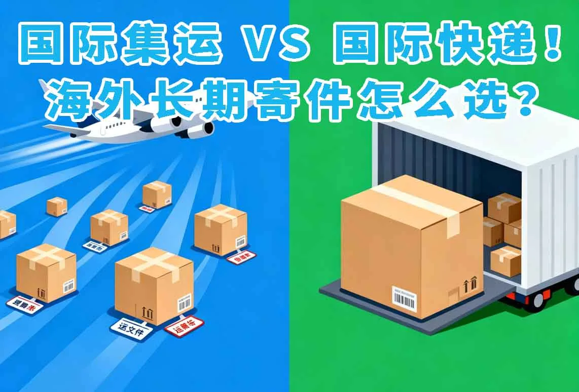 国际集运 VS 国际快递！海外长期寄件怎么选？