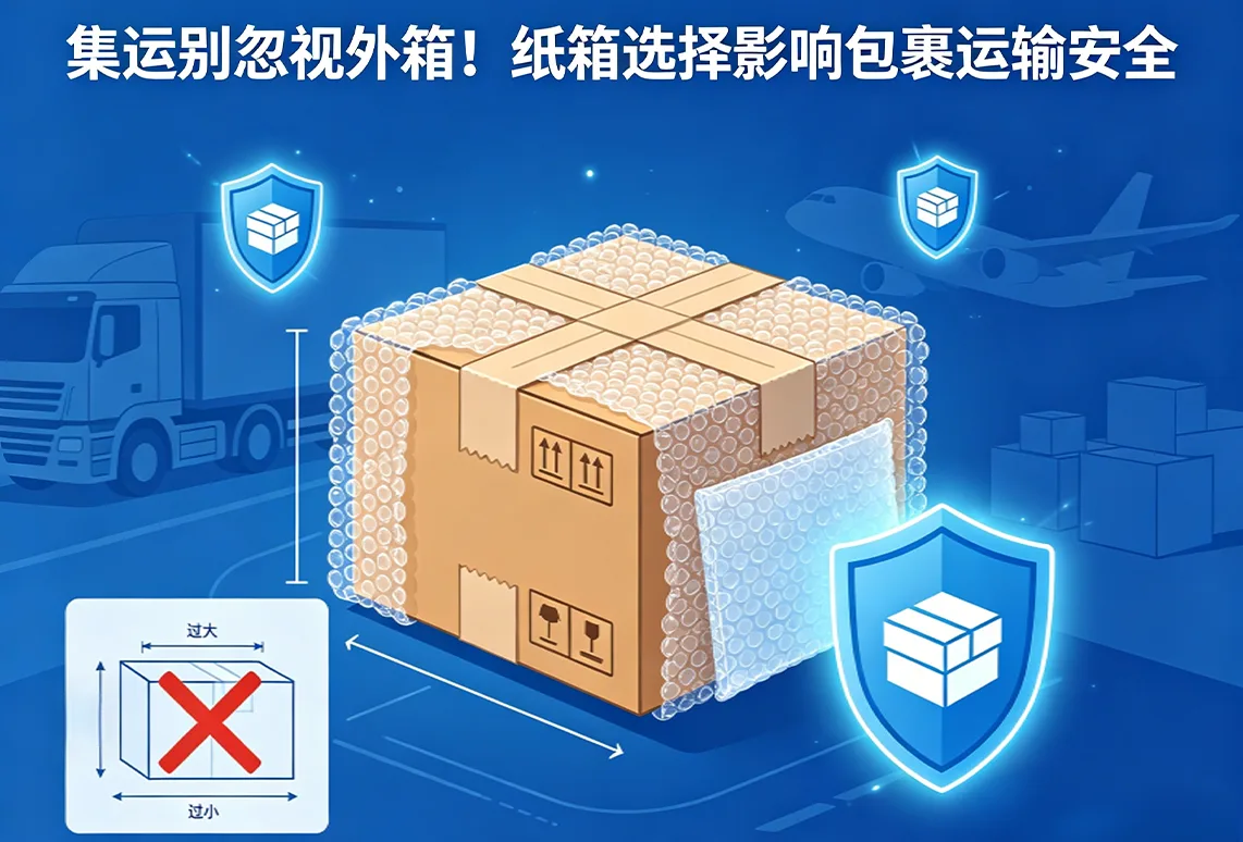 集运别忽视外箱！纸箱选择影响包裹运输安全