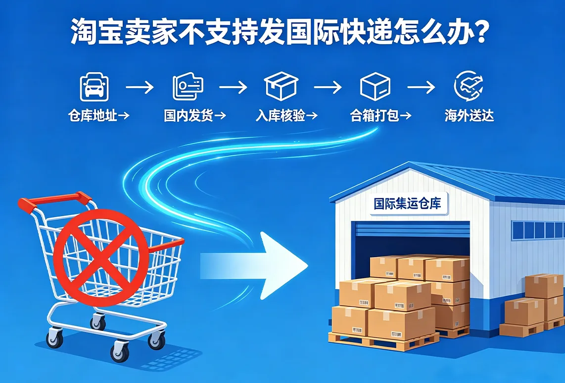 淘宝卖家不支持发国际快递怎么办？