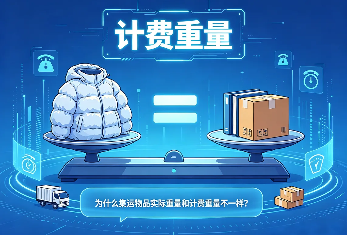 为什么集运物品实际重量和计费重量不一样？