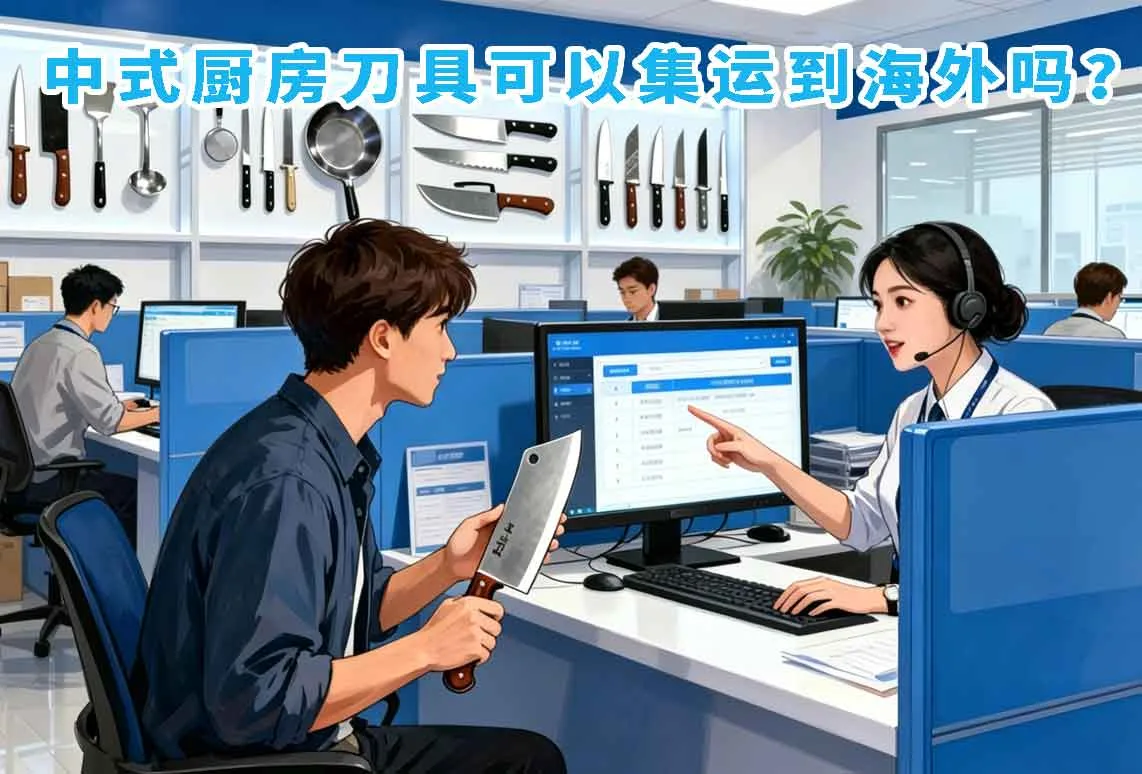 中式厨房刀具可以集运到海外吗？