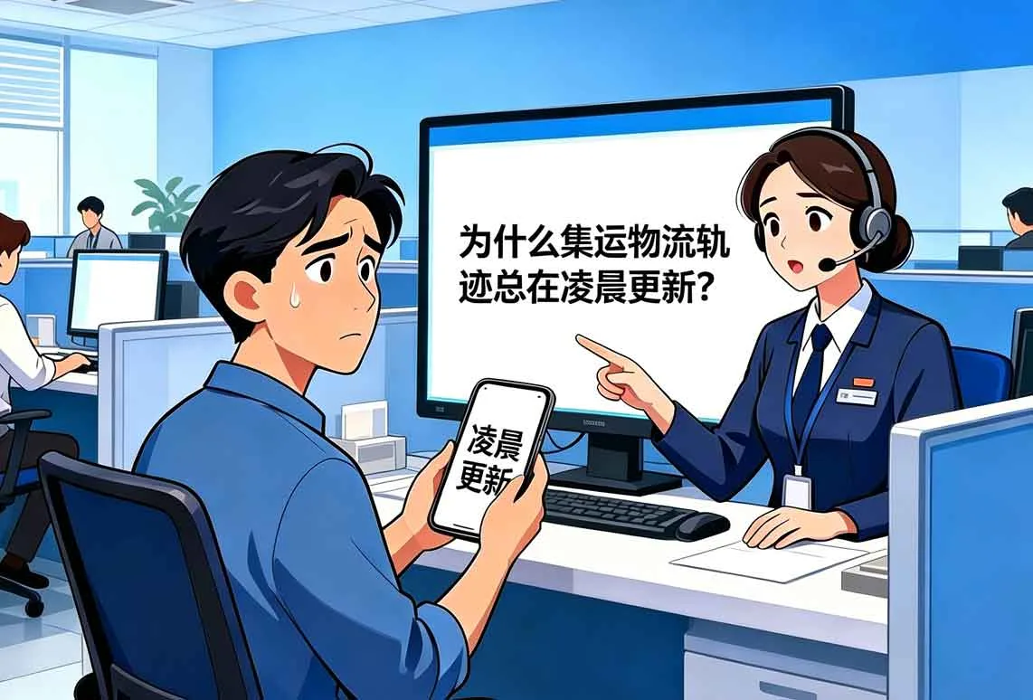 为什么集运物流轨迹总在凌晨更新？