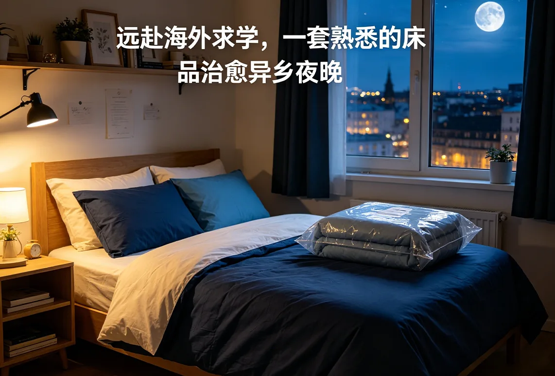 远赴海外求学，一套熟悉的床品治愈异乡夜晚