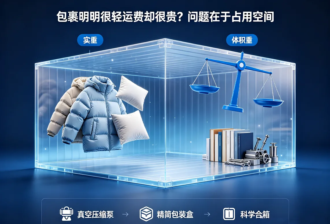 包裹明明很轻运费却很贵？问题在于占用空间