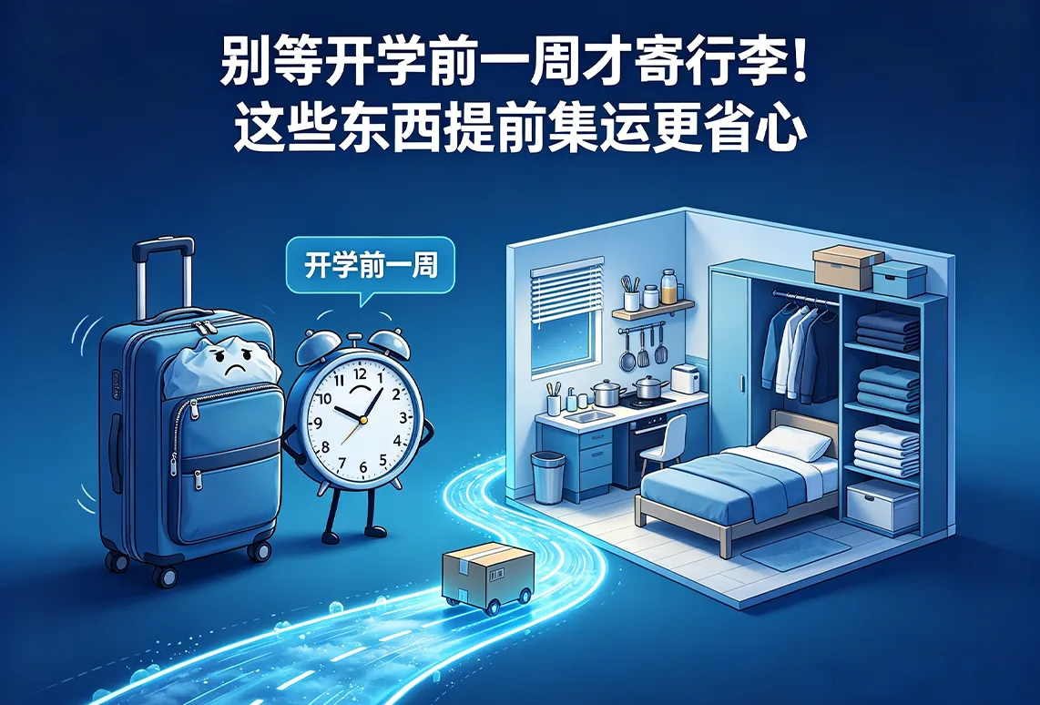 别等开学前一周才寄行李！这些东西提前集运更省心