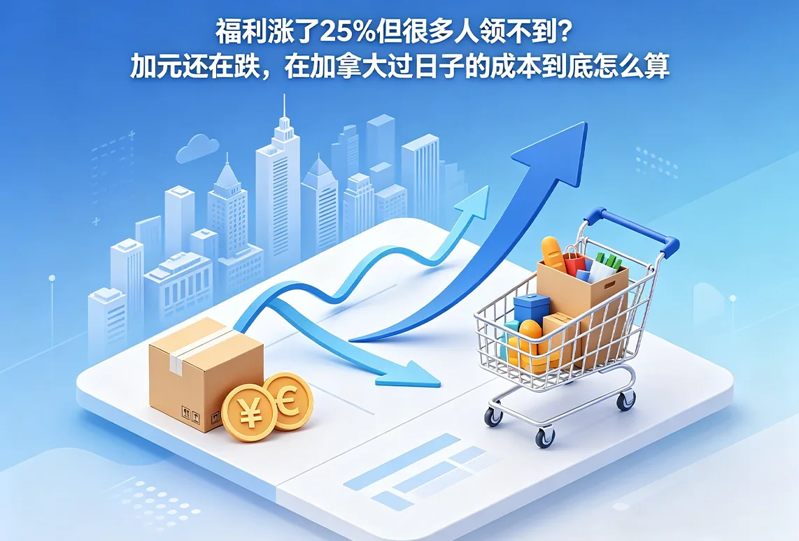 福利涨了25%但很多人领不到？加元还在跌，在加拿大过日子的成本到底怎么算