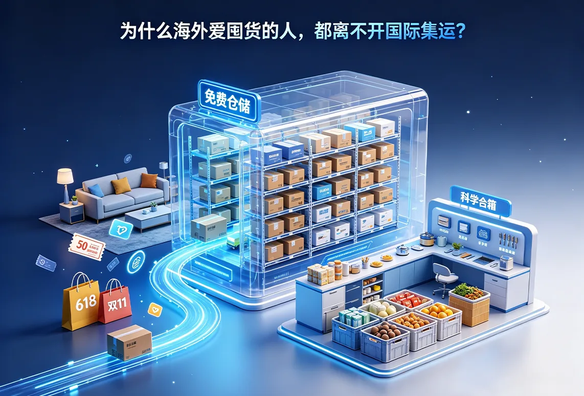 为什么海外爱囤货的人，都离不开国际集运？