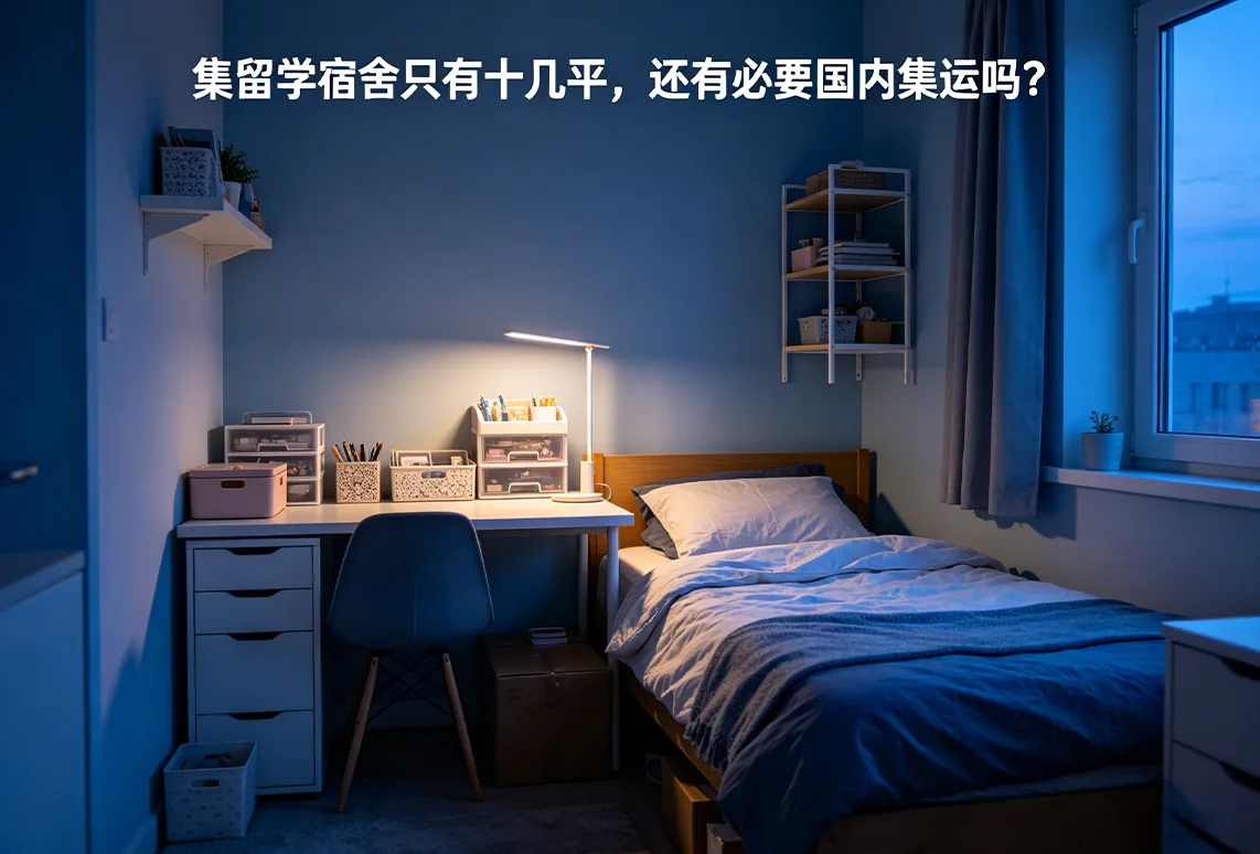 留学宿舍只有十几平，还有必要国内集运吗？