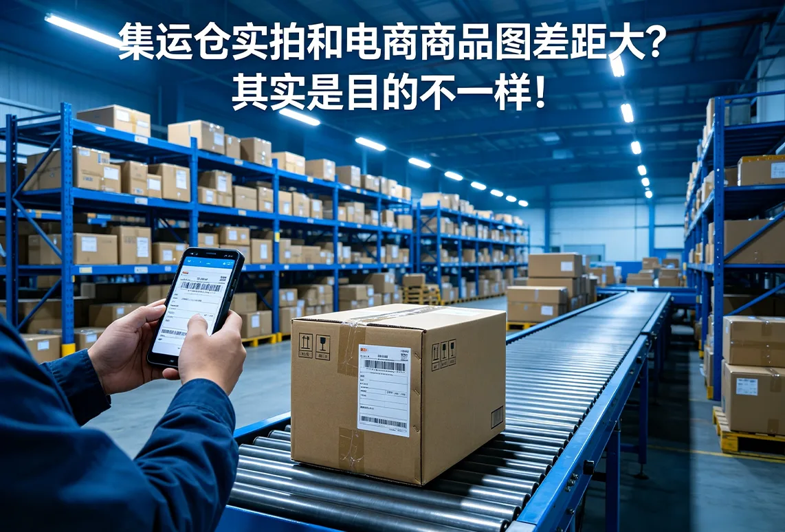 集运仓实拍和电商商品图差距大？其实是目的不一样！