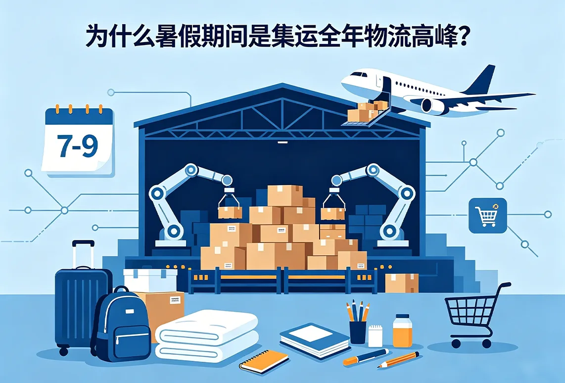 为什么暑假期间是集运全年物流高峰？