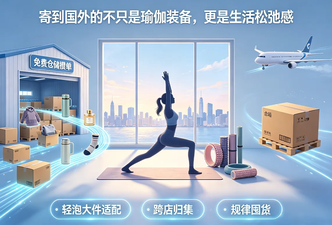寄到国外的不只是瑜伽装备，更是生活松弛感