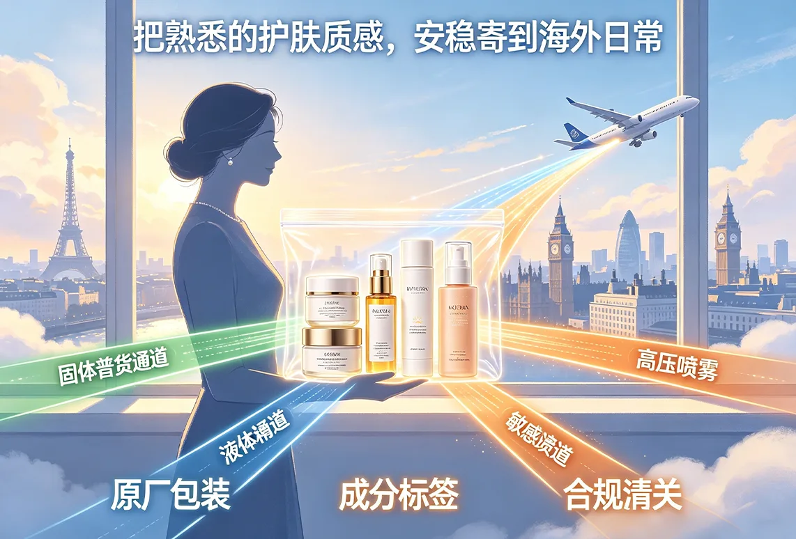 把熟悉的护肤质感，安稳寄到海外日常