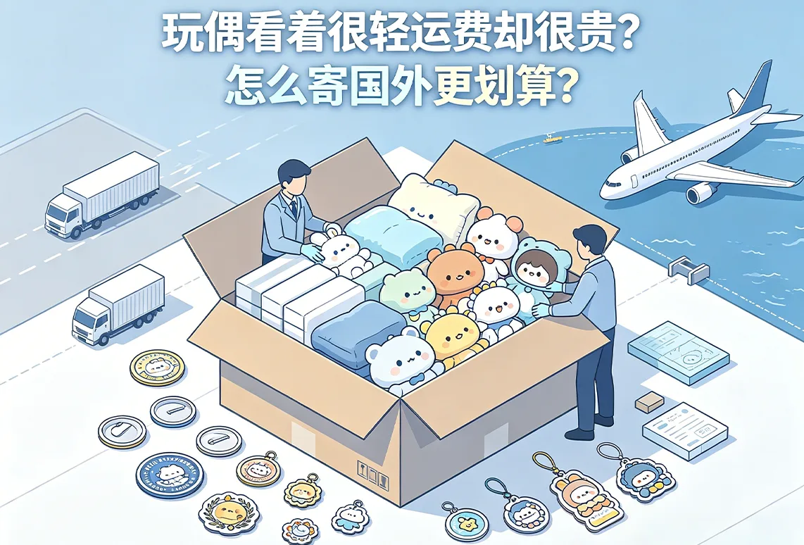 玩偶看着很轻运费却很贵？怎么寄国外更划算？