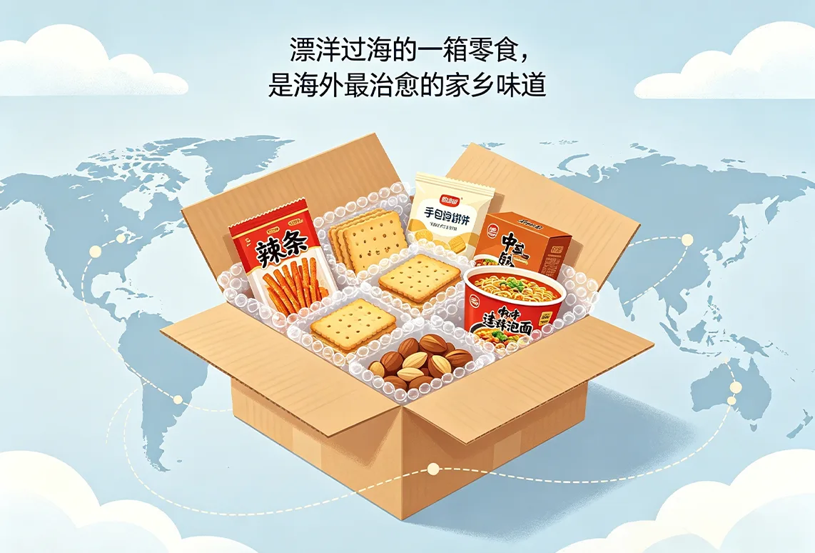 漂洋过海的一箱零食，是海外最治愈的家乡味道