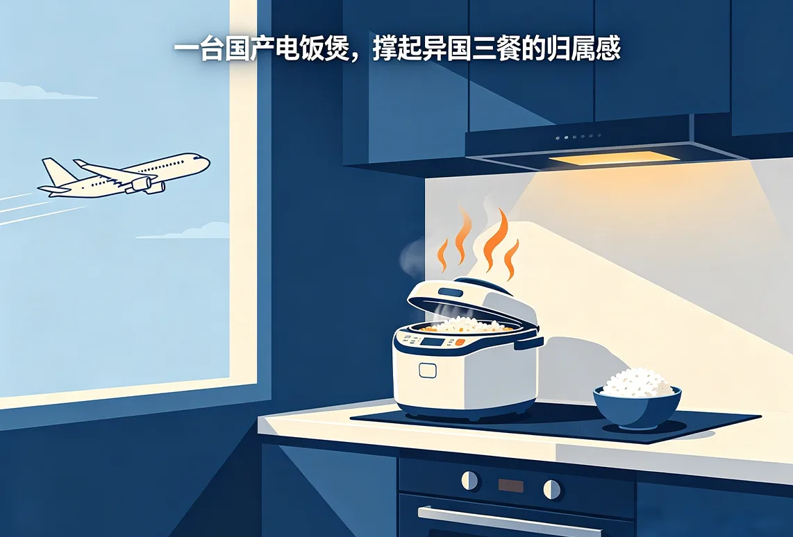 一台国产电饭煲，撑起异国三餐的归属感