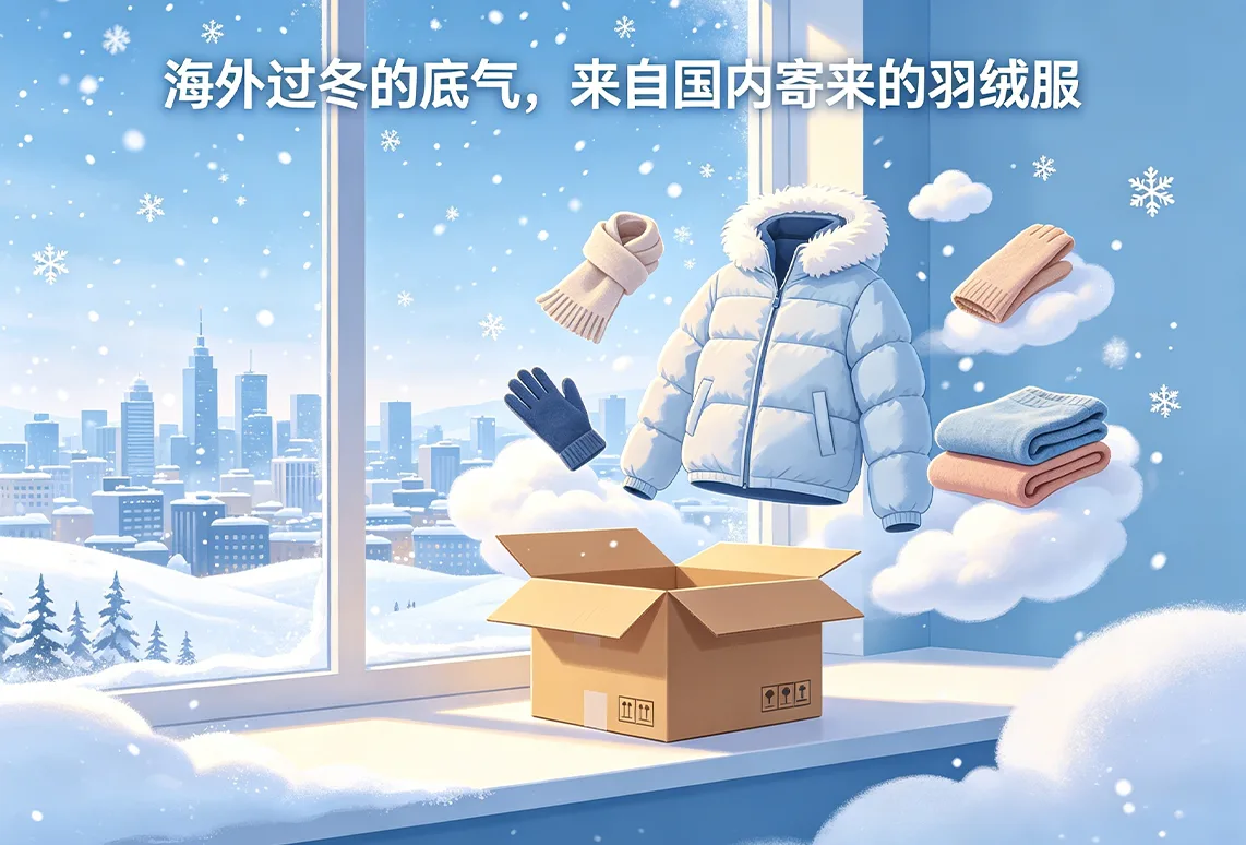 海外过冬的底气，来自国内寄来的羽绒服