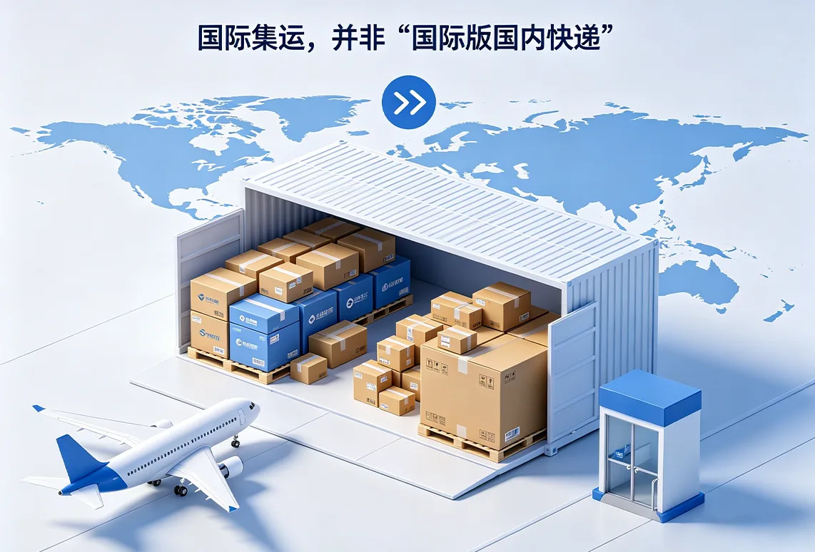国际集运，并非“国际版国内快递”