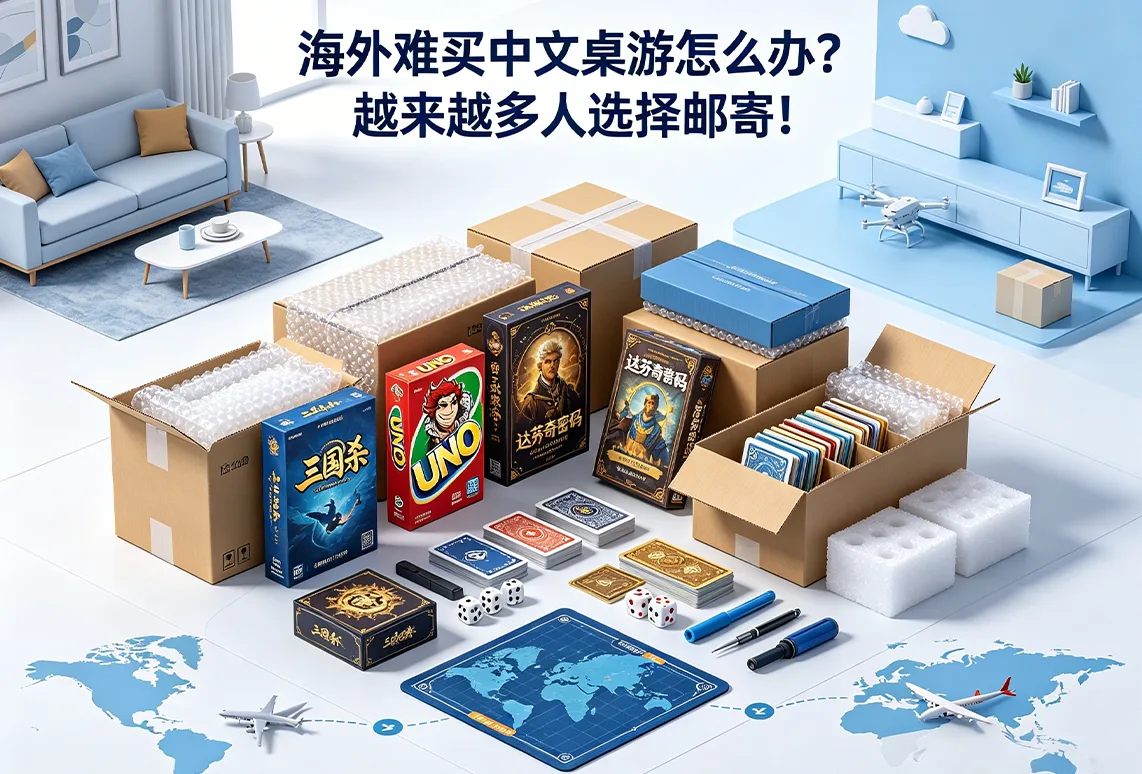 海外难买中文桌游怎么办？越来越多人选择邮寄！