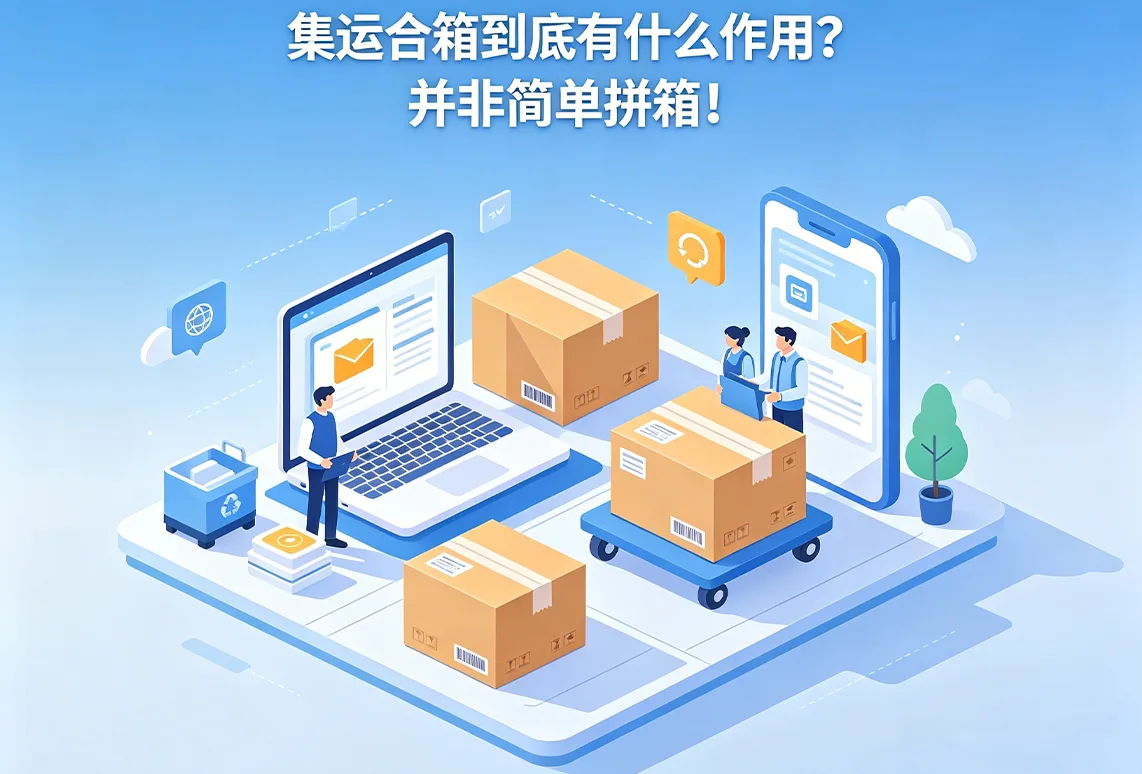 集运合箱到底有什么作用？并非简单拼箱！