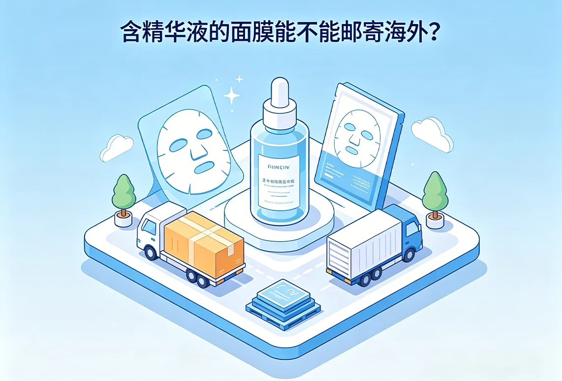 含精华液的面膜能不能邮寄海外？