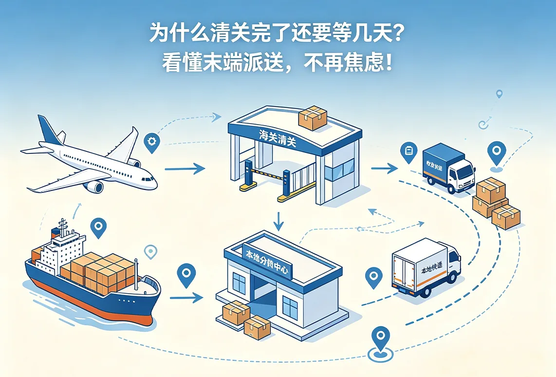 为什么清关完了还要等几天？看懂末端派送，不再焦虑！