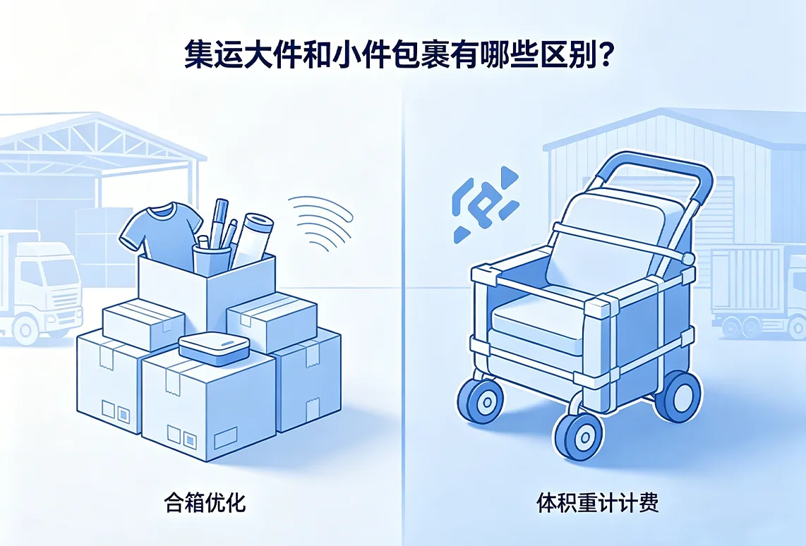 集运大件和小件包裹有哪些区别？