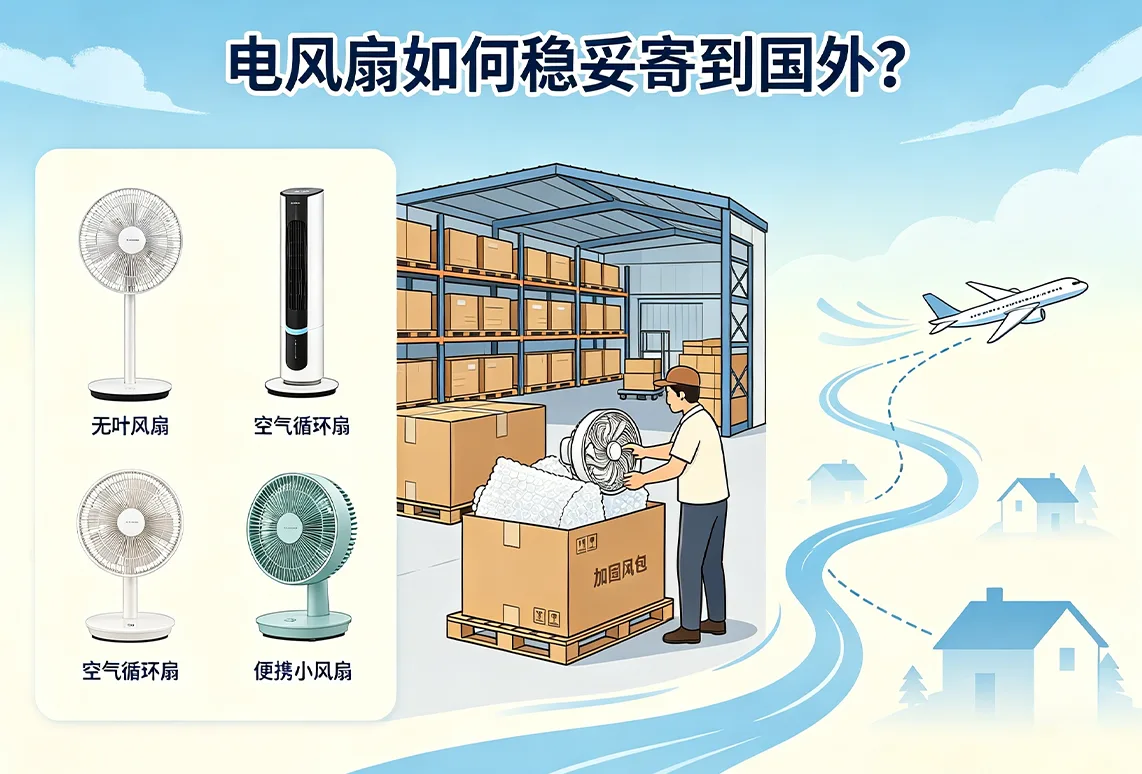 电风扇如何稳妥寄到国外？
