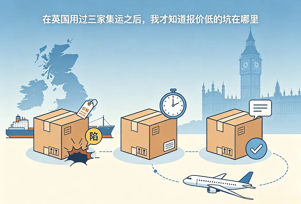 在英国用过三家集运之后，我才知道报价低的坑在哪里