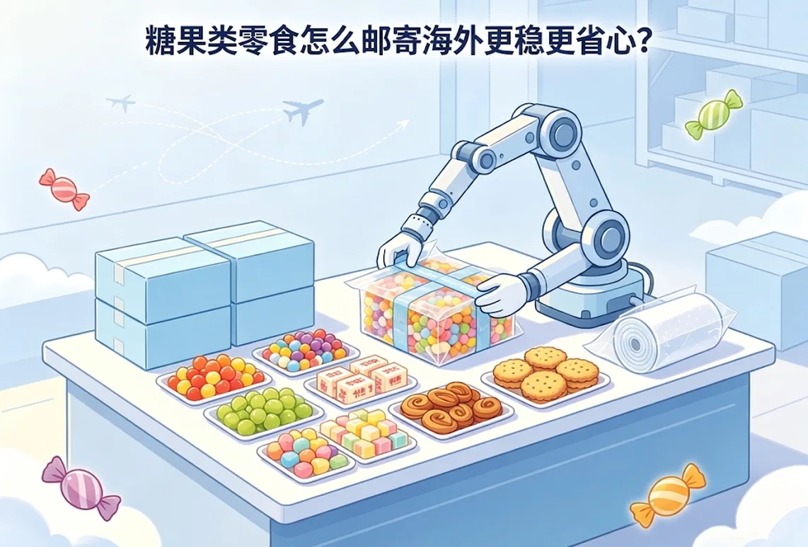 糖果类零食怎么邮寄海外更稳更省心？