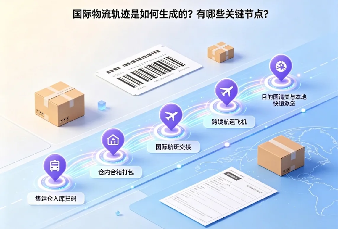国际物流轨迹是如何生成的？有哪些关键节点？