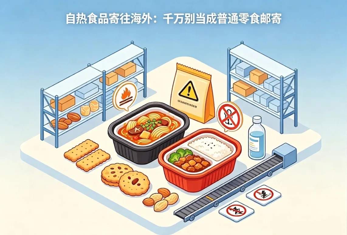 自热食品寄往海外：千万别当成普通零食邮寄