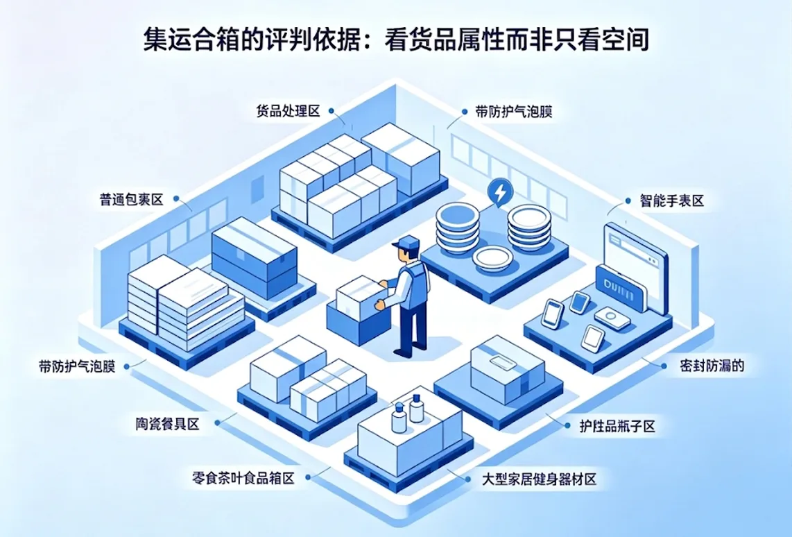 集运合箱的评判依据：看货品属性而非只看空间