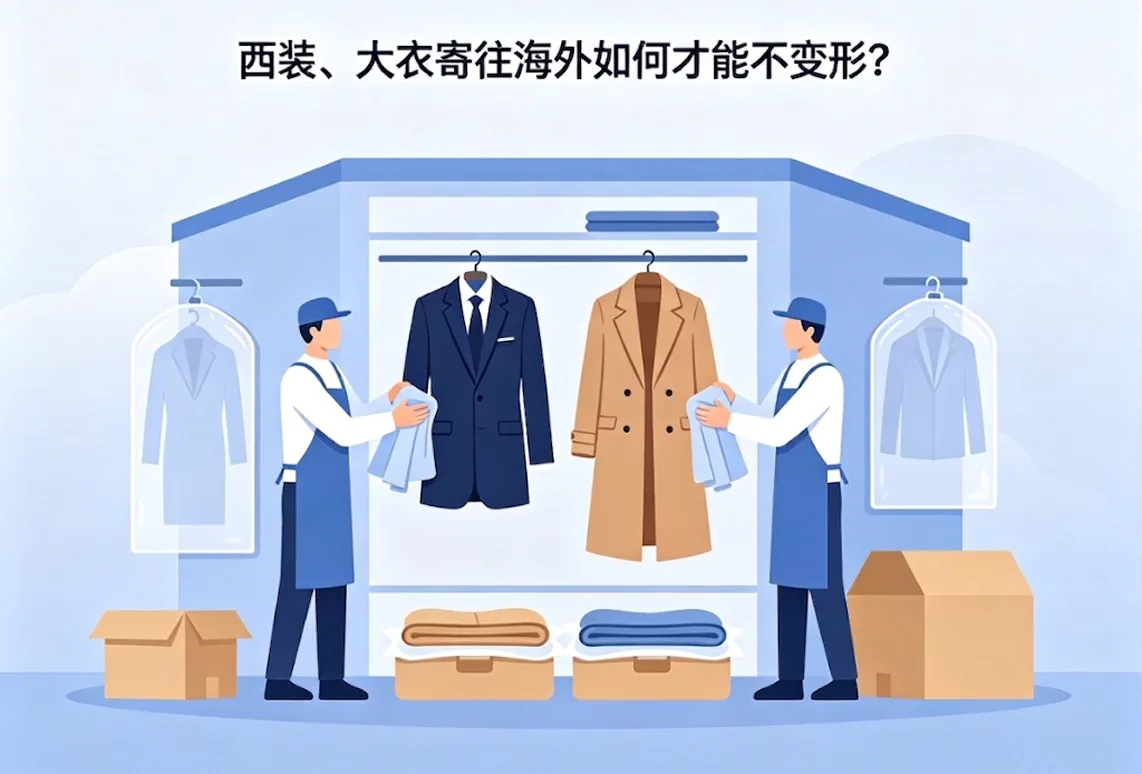 西装、大衣寄往海外如何才能不变形？