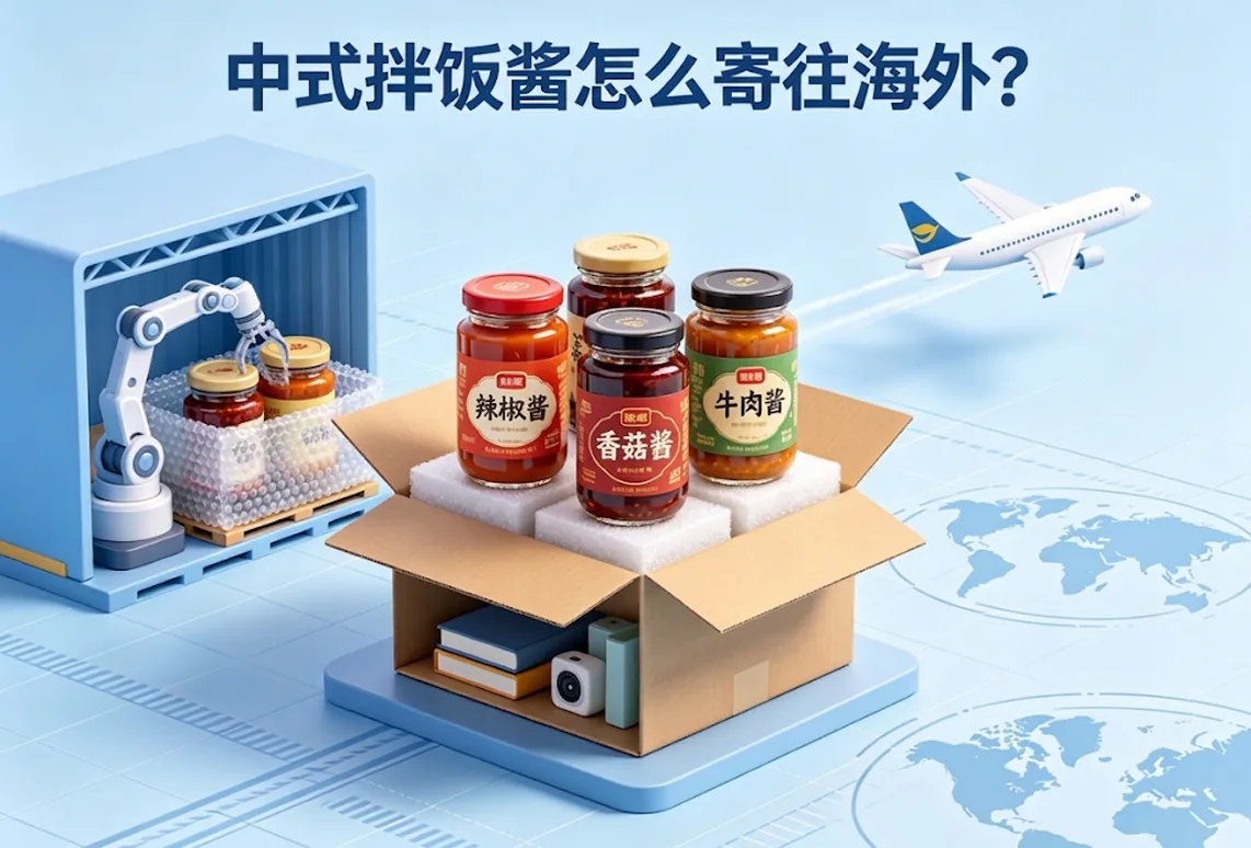 中式拌饭酱怎么寄往海外？