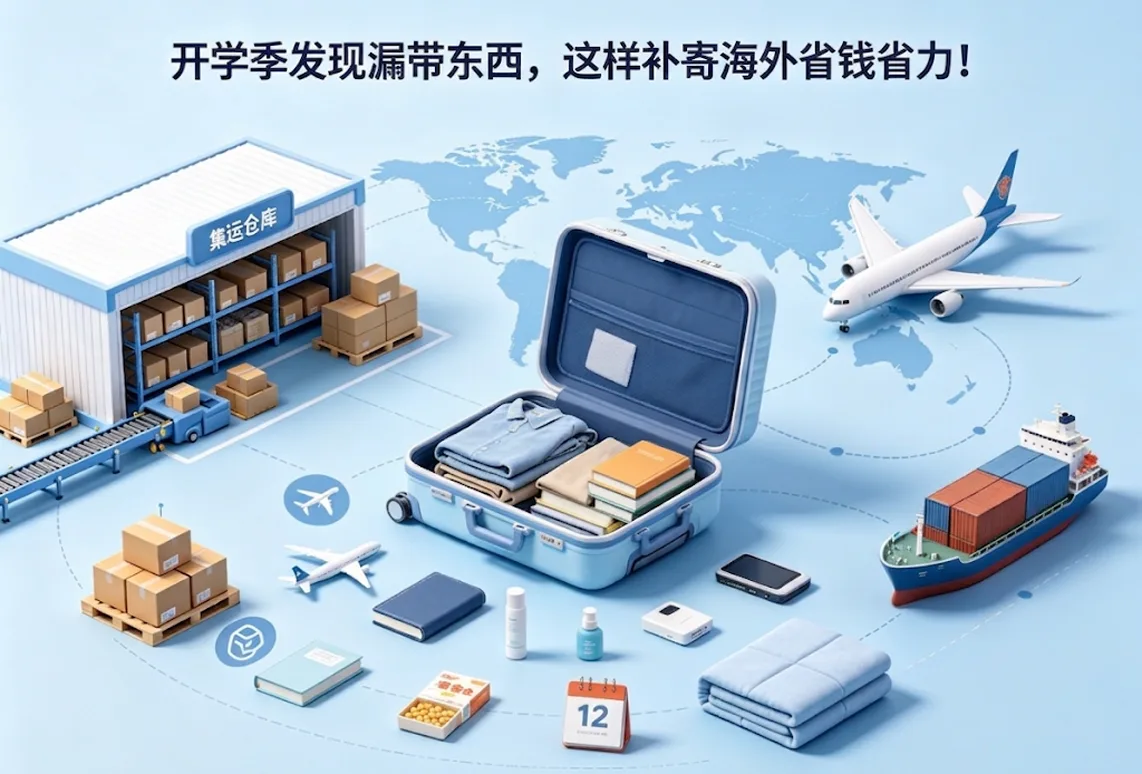 开学季发现漏带东西，这样补寄海外省钱省力！